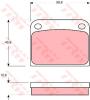 TRW GDB594 Brake Pad Set, disc brake