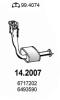 ASSO 14.2007 (142007) Front Silencer
