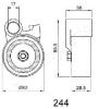 JAPANPARTS BE-244 (BE244) Tensioner, timing belt