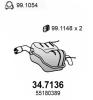 ASSO 34.7136 (347136) End Silencer