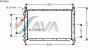 AVA QUALITY COOLING FTA2096 Radiator, engine cooling