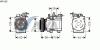AVA QUALITY COOLING HYK160 Compressor, air conditioning