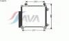 AVA QUALITY COOLING TOA5578 Condenser, air conditioning