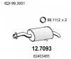 ASSO 12.7093 (127093) End Silencer