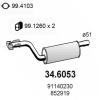 ASSO 34.6053 (346053) Middle Silencer