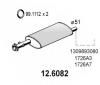 ASSO 12.6082 (126082) Middle Silencer