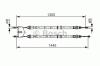 BOSCH 1987477732 Cable, parking brake
