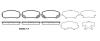 REMSA 1405.00 (140500) Brake Pad Set, disc brake