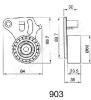 JAPANPARTS BE-903 (BE903) Tensioner, timing belt