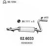 ASSO 02.6033 (026033) Middle Silencer