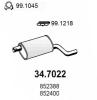 ASSO 34.7022 (347022) End Silencer