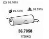 ASSO 36.7058 (367058) End Silencer