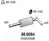 ASSO 58.6054 (586054) Middle Silencer
