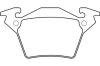 WAGNER WBP23020A Brake Pad Set, disc brake