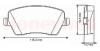 BENDIX 573125B Brake Pad Set, disc brake