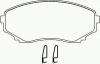 BREMBO P49028 Brake Pad Set, disc brake