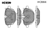 ICER 182004 Brake Pad Set, disc brake