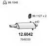 ASSO 12.6042 (126042) Middle Silencer