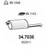ASSO 34.7036 (347036) End Silencer