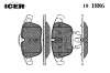 ICER 181886 Brake Pad Set, disc brake