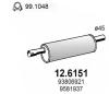 ASSO 12.6151 (126151) Middle Silencer