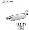 ASSO 12.6153 (126153) Middle Silencer