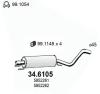ASSO 34.6105 (346105) Middle Silencer