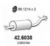 ASSO 42.6038 (426038) Middle Silencer
