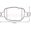 BENDIX 572517B Brake Pad Set, disc brake