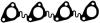 AJUSA 13221400 Gasket, exhaust manifold