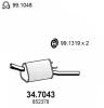 ASSO 34.7043 (347043) End Silencer