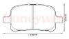 BENDIX 572538B Brake Pad Set, disc brake