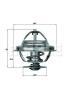 BEHR THERMOT-TRONIK TX2180D Thermostat, coolant