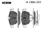 ICER 181886-203 (181886203) Brake Pad Set, disc brake