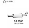 ASSO 58.6066 (586066) Middle Silencer