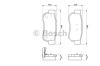 BOSCH 0986424728 Brake Pad Set, disc brake