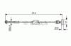 BOSCH 1987477517 Cable, parking brake