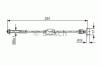 BOSCH 1987477522 Cable, parking brake