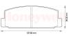 BENDIX 572490B Brake Pad Set, disc brake