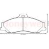 BENDIX 572537B Brake Pad Set, disc brake