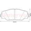 BENDIX 572569B Brake Pad Set, disc brake