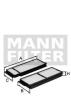 MANN-FILTER CU26008-2 (CU260082) Filter, interior air