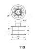 JAPANPARTS BE-113 (BE113) Tensioner, timing belt