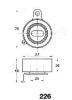 JAPANPARTS BE-226 (BE226) Tensioner, timing belt