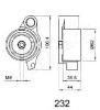 JAPANPARTS BE-232 (BE232) Tensioner, timing belt