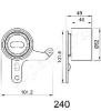 JAPANPARTS BE-240 (BE240) Tensioner, timing belt