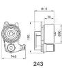 JAPANPARTS BE-243 (BE243) Tensioner, timing belt