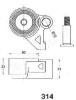 JAPANPARTS BE-314 (BE314) Tensioner, timing belt