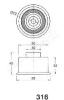 JAPANPARTS BE-316 (BE316) Tensioner, timing belt