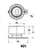 JAPANPARTS BE-401 (BE401) Tensioner, timing belt